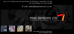 Peak Sensors first website