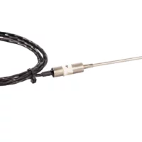 Mineral insulated type k thermocouple with a permanently attached cable