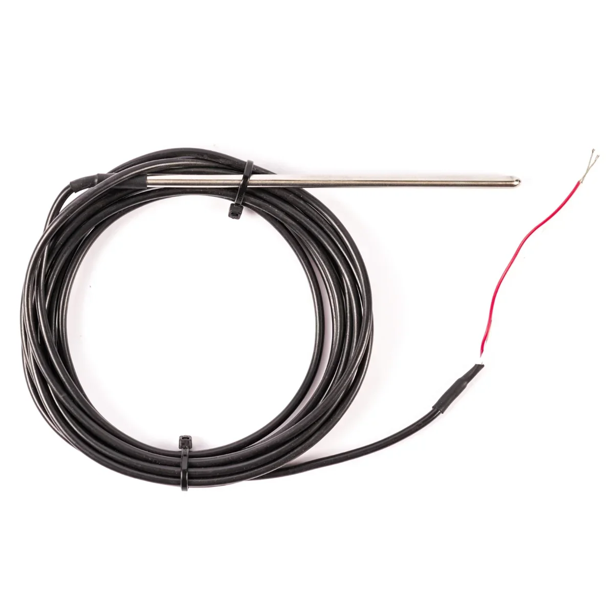 Cable RTD sensor with a metal pocket