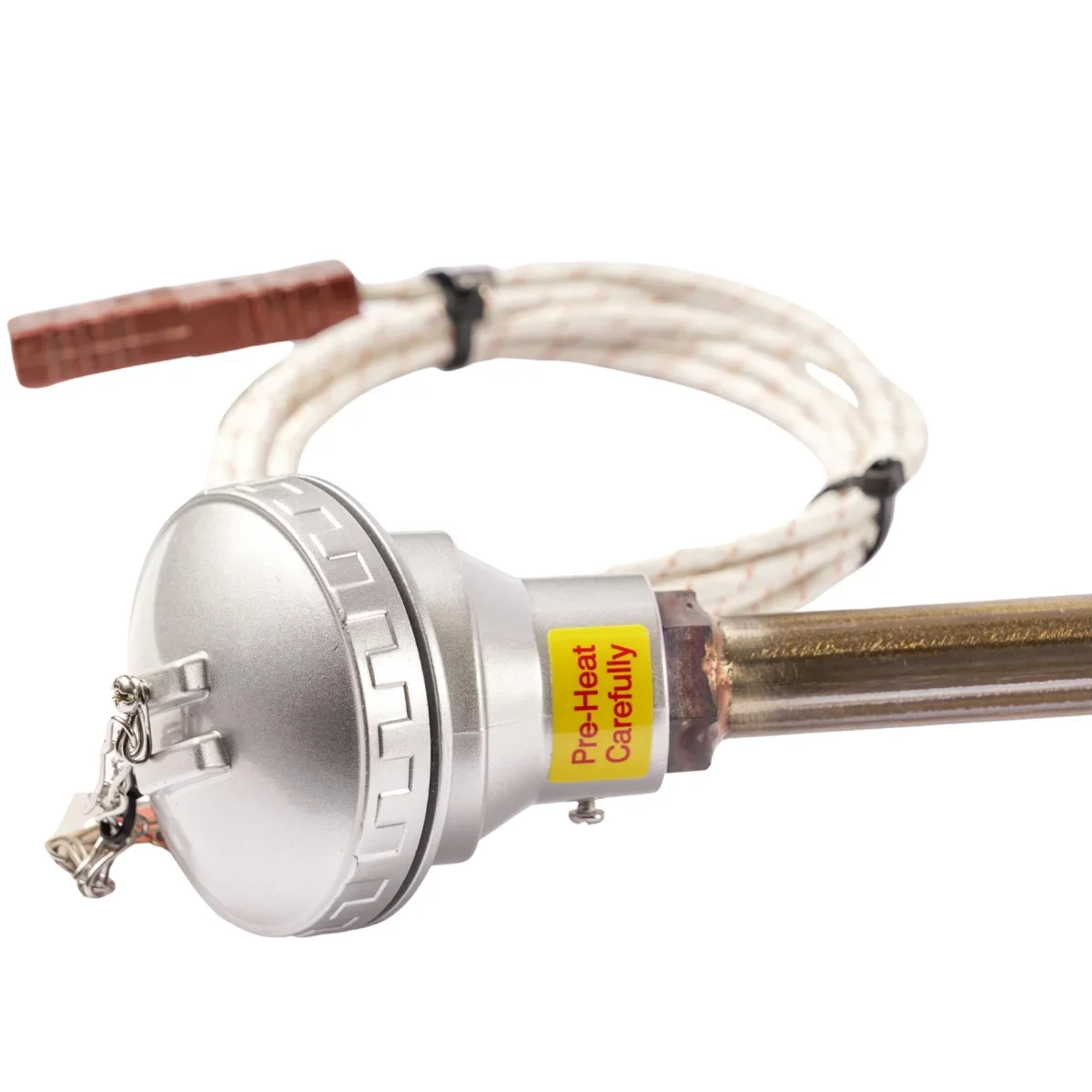 High temperature thermocouple with a platinum thimble