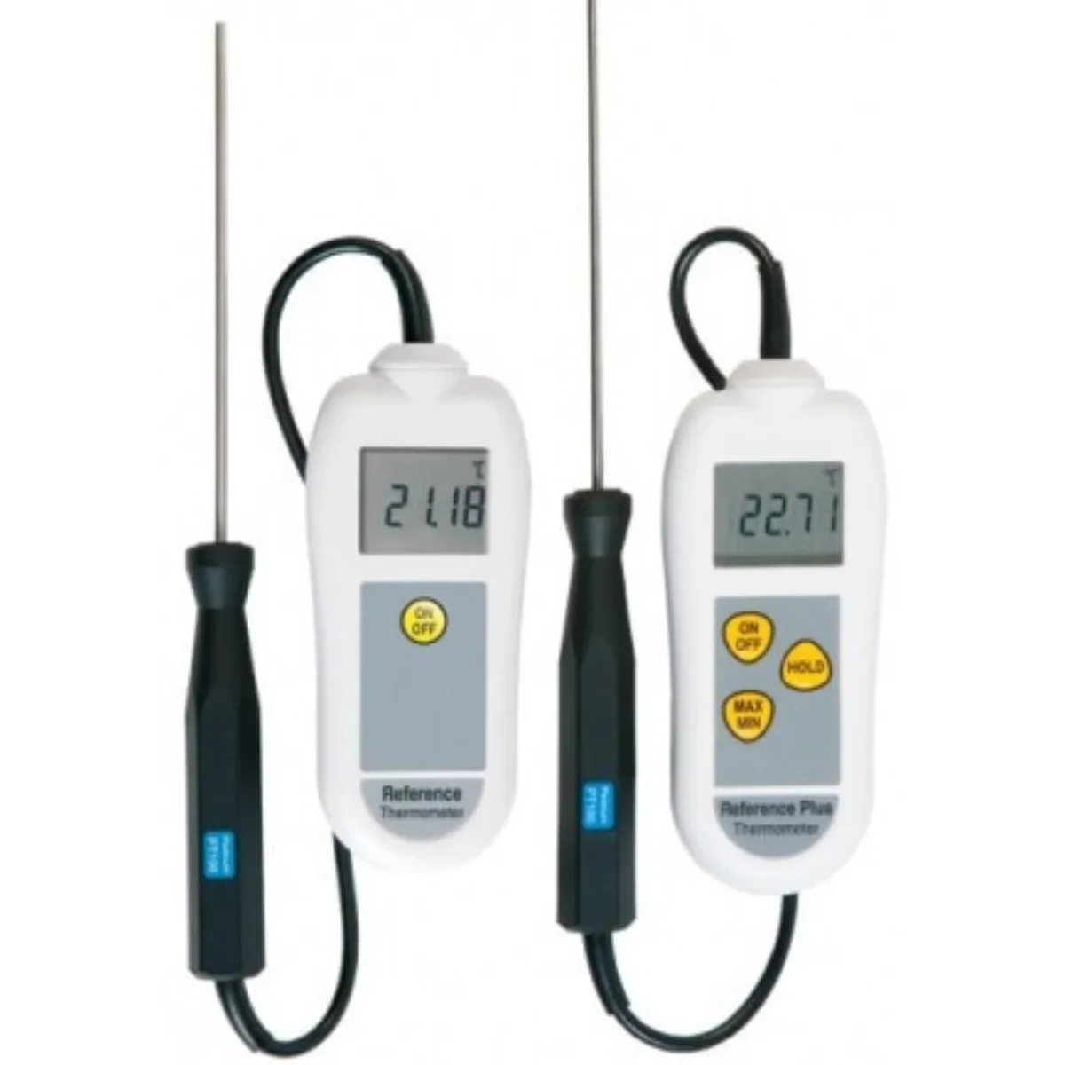 Two reference thermometers