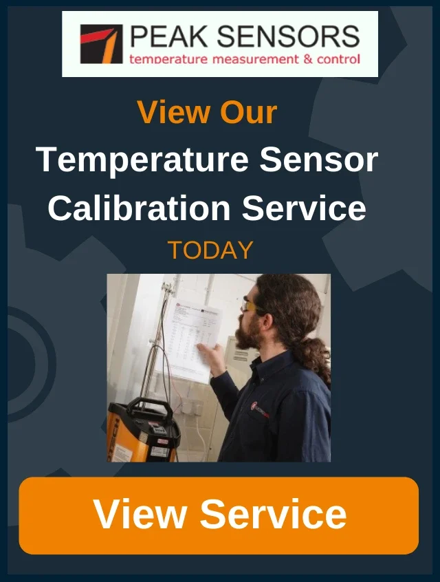 Temperature sensor calibration service banner