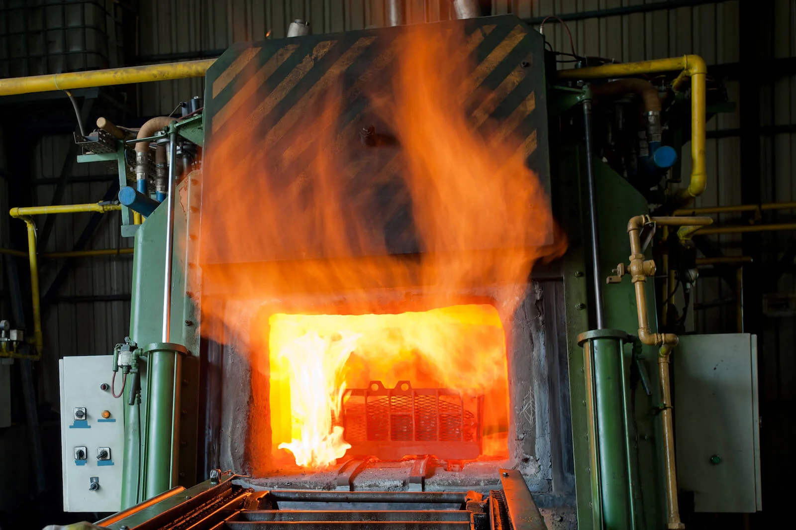 Furnace in a factory
