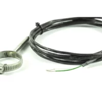 Cable type k thermocouple with a pipe clamp