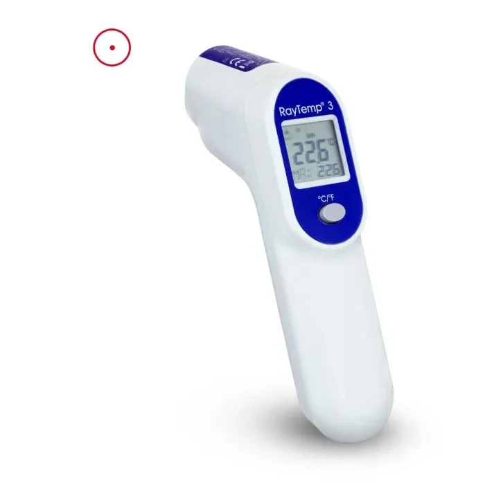 Raytemp 3 infrared thermometer left side
