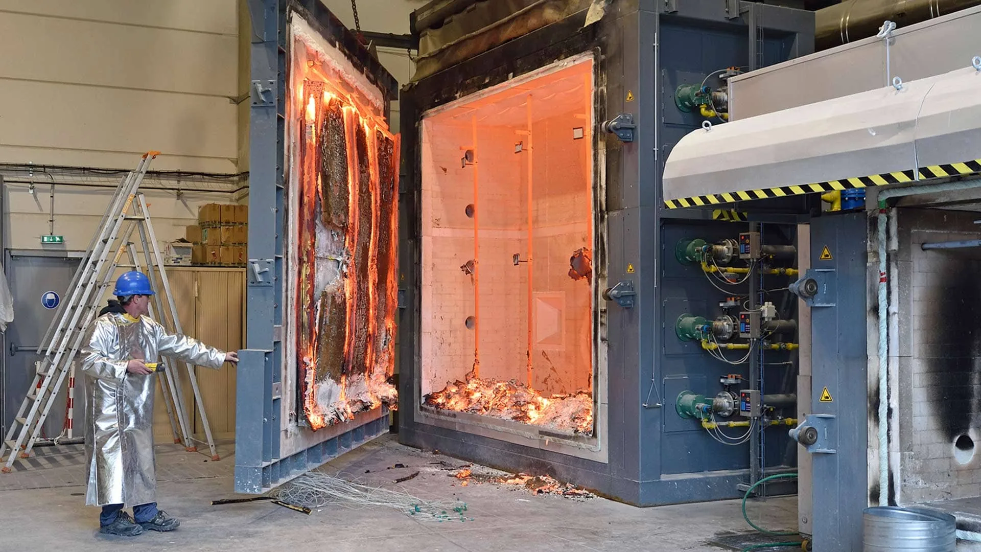 Fire testing place
